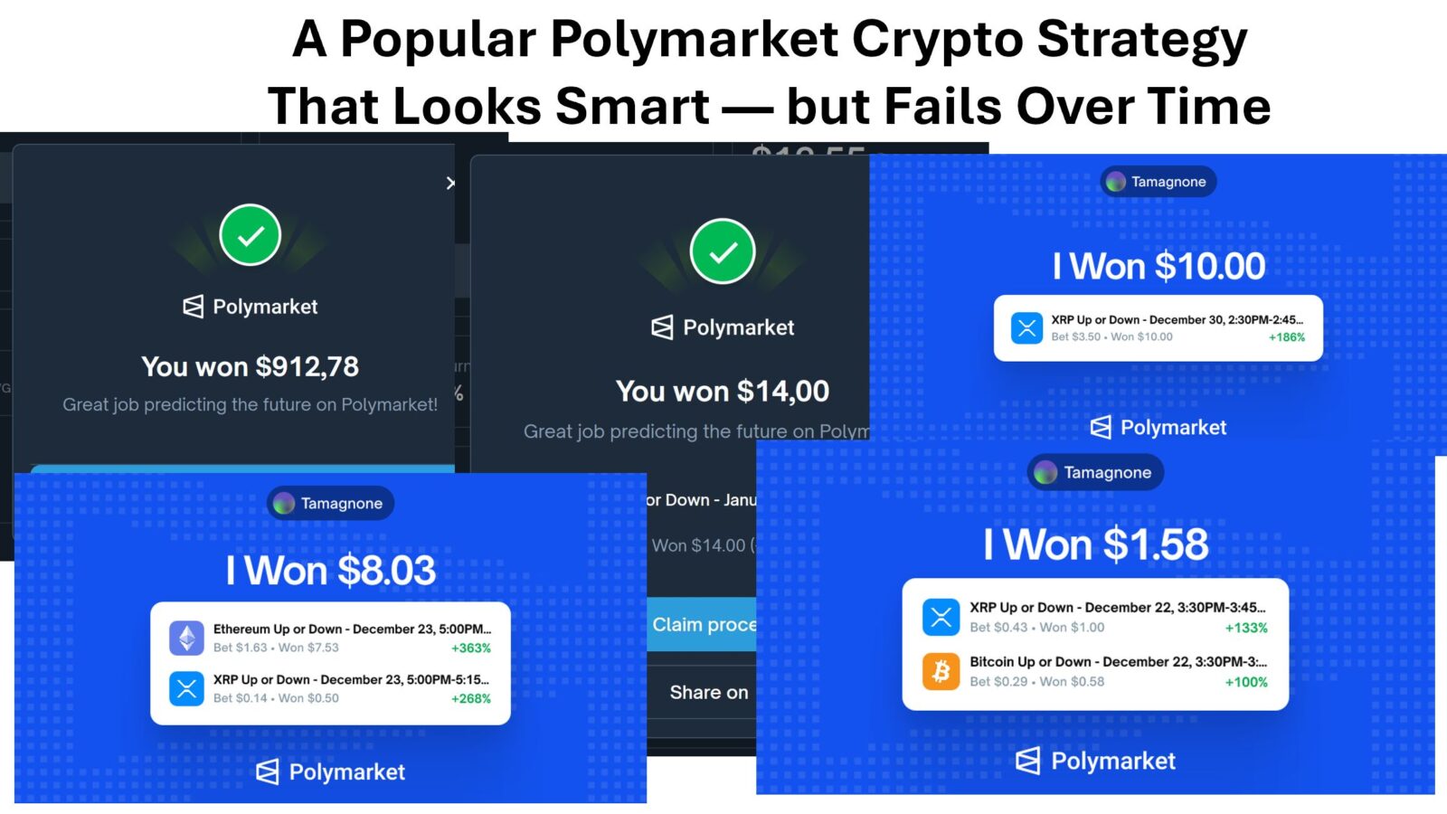 Popular Polymarket Crypto Trading Bot Strategy - but doomed to fail!