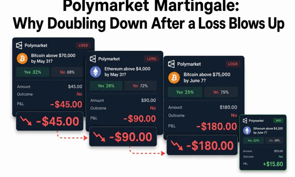 Polymarket Martingale: Why Doubling Down After a Loss Blows Up